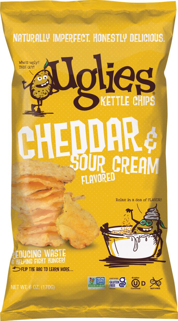 Uglies Cheddar & Sour Cream Bag Front