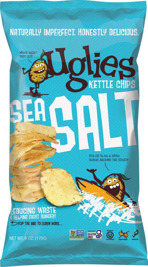 Uglies Sea Salt Kettle Chips Bag Front