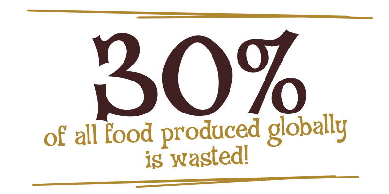 30% of all food produced globally is wasted