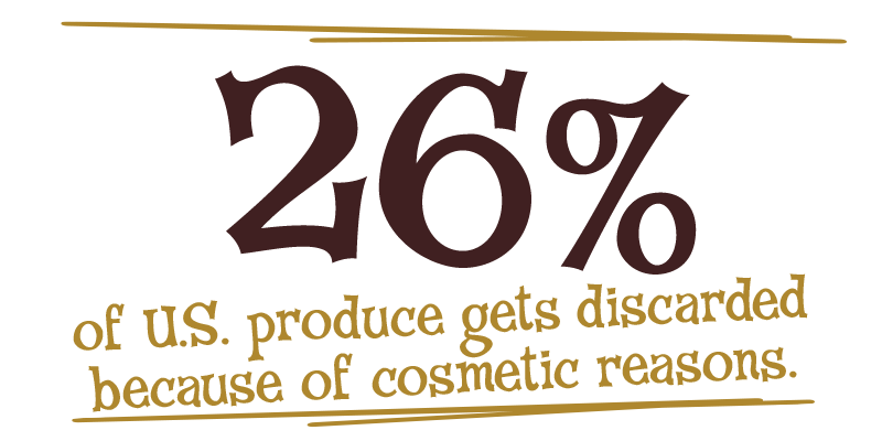 26% of U.S. produce gets discarded because of cosmetic reasons